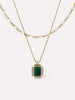 Ana Luisa Jewelry Chain Necklaces Layered Necklace Set Temple Green Gold