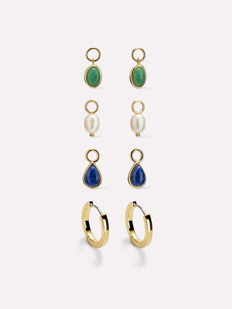 Ana Luisa Jewelry Charms Earring Charms Semi Charmed Starter Kit Gold