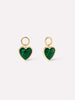 Ana Luisa Jewelry Earring Charms Earring Charms Malachite Heart Charms Gold