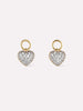 Ana Luisa Jewelry Earring Charms Earring Charms Pave Heart Charms Gold