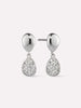 Ana Luisa Jewelry Earrings Drop Earrings Silver Earrings Milena Rhodium