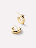 Ana Luisa Jewelry Earrings Hoop Earrings Chunky Gold Hoop Earrings Gold Bold C Hoops Mini Solid Gold