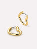 Ana Luisa Jewelry Earrings Hoop Earrings Heart Earrings Daryl Gold