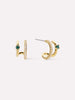 Ana Luisa Jewelry Earrings Huggie Double Hoop Earrings Percy Gold