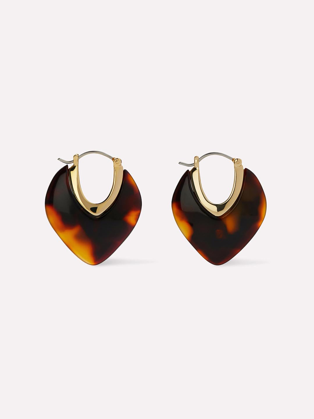 Statement Earrings - Spencer Dark Tortoise
