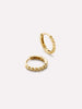 Ana Luisa Jewelry Earrings Hoop Earrings Small Gold Hoop Earrings Gold Bead Huggie Hoops Solid Gold