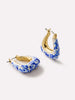 Ana Luisa Jewelry Earrings Hoop Earrings Statement Earrings Dakota Marble Blue Gold