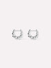 Twisted Hoop Earrings - Paris Mini Silver