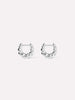 Ana Luisa Jewelry Earrings Hoop Earrings Twisted Hoop Earrings Paris Mini Silver Rhodium