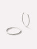 Ana Luisa Jewelry Earrings Hoop Earrings White Gold Hoop Earrings White Gold Slim Hoops Medium Solid Gold