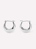 Ana Luisa Jewelry Earrings Medium Hoops Hoop Earrings Abby Silver Rhodium New1