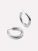 Ana Luisa Jewelry Earrings Medium Hoops Silver Hoop Earrings Tia Small Silver Platinum