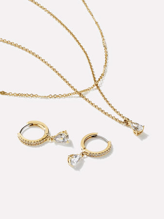 Ana Luisa Jewelry Earrings Necklace Date Night Bundle Gold