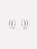 Ana Luisa Jewelry Earrings Small Hoops Double Hoop Earrings Harley Silver Silver New1