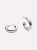 Ana Luisa Jewelry Earrings Small Hoops Silver Hoop Earrings Tia Mini Silver Platinum