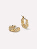 Ana Luisa Jewelry Earrings Small Hoops Twisted Hoop Earrings Paris Small Pave Gold