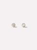 Gold Stud Earrings - Invisible Set Studs Small