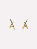Ana Luisa Jewelry Earrings Medium Hoops Gold Stud Earrings Sloane Gold