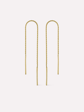Gold Threader Earrings - Gold Threaders