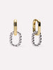 Ana Luisa Jewelry Errings Drop Earrings Double Hoop Earrings Ash Double Two Tone Gold Silver