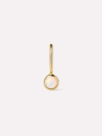 Ana Luisa Jewelry Necklace Charms Birthstone Gold Mini Birthstone Charm October Birthstone Gold Mini Opal Charm Solid Gold