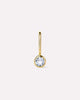 Ana Luisa Jewelry Necklace Charms Birthstone Gold Mini Birthstone Charm Solid Gold Aquamarine