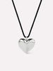 Ana Luisa Jewelry Necklace Satement Necklace Silver Heart Necklace Vera Silver Rhodium