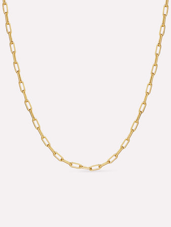 Ana Luisa Jewelry Necklaces Chain Link Chain Necklace Laura Slim Gold