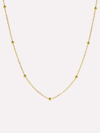 Dainty Gold Necklace - Gold Satellite Necklace