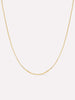 Silver Box Chain Necklace - Jo Gold