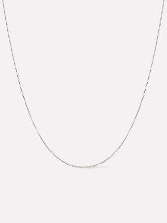 Ana Luisa Jewelry Necklaces Chain Necklaces White Gold Chain White Gold Chain Necklace Solid Gold
