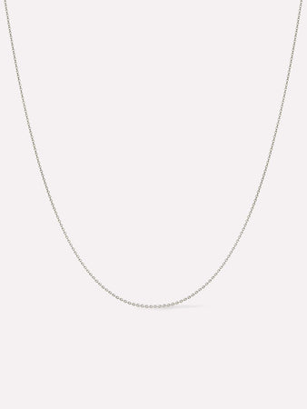 White Gold Chain - White Gold Chain Necklace