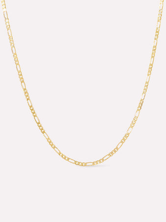 Ana Luisa Jewelry Necklace Chain Necklaces Figaro Chain Necklace Leo Regular Short Gold
