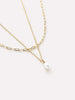 Gold Pearl Necklace - Gold Pearl Layers Set