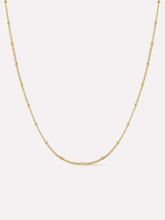 Small Ball Chain Necklace - Ana Gold