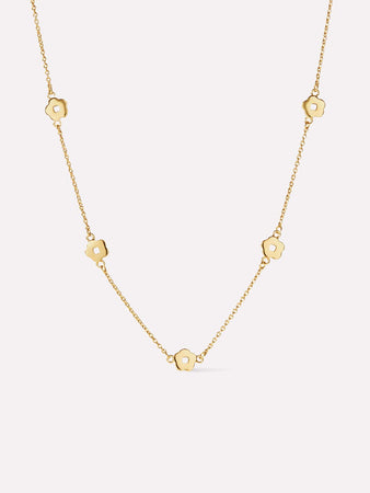 Ana Luisa Jewelry Necklaces Light Chains Flower Station Necklace Rowena Necklace Gold