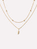 Gold Letter Necklace - Gold Layered Letter Necklace