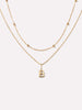 Gold Letter Necklace - Gold Layered Letter Necklace