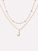 Gold Letter Necklace - Gold Layered Letter Necklace