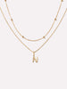 Ana Luisa Jewelry Necklaces Necklace Sets Gold Letter Necklace Gold Layered Letter Necklace N Soild Gold