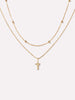 Gold Letter Necklace - Gold Layered Letter Necklace