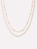 Ana Luisa Jewelry Necklaces Necklace Sets Layered Necklace Gold Paperclip Satelitte Necklace Solid Gold