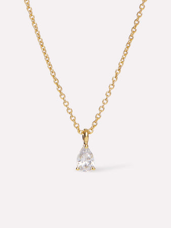 Delicate Solitaire Pendant - Elise Pendant