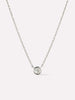 White Gold Necklace - White Gold Diamond Necklace