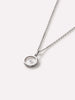 White Gold Necklace - White Gold Floating Diamond Necklace