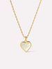 Ana Luisa Jewelry Necklaces Pendants Gold Heart Necklace Laure Mother Of Pearl Gold