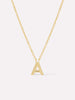 Gold Initial Necklace - Letter Necklace