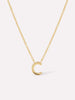 Gold Initial Necklace - Letter Necklace