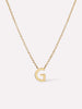 Gold Initial Necklace - Letter Necklace