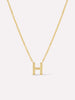 Gold Initial Necklace - Letter Necklace